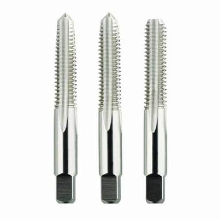 Hand Tap Set, Straight Flute, Series 2046, Imperial, 3 Piece, 5811 Size, GroundUNC Thread Standa